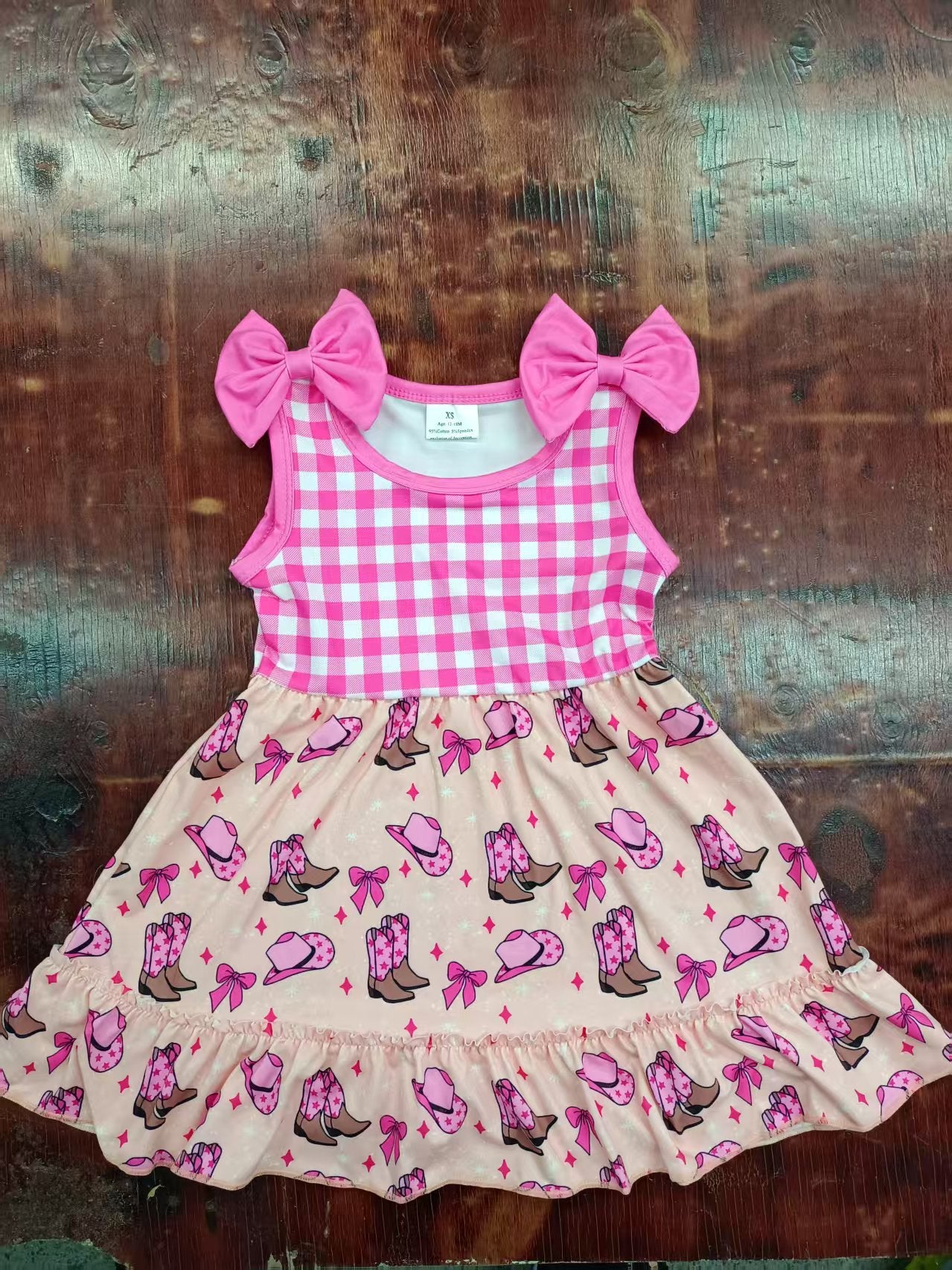 Custom moq 3 eta 6-7weeks baby girl clothes boots hats bow pink suspender dress-25.4.30