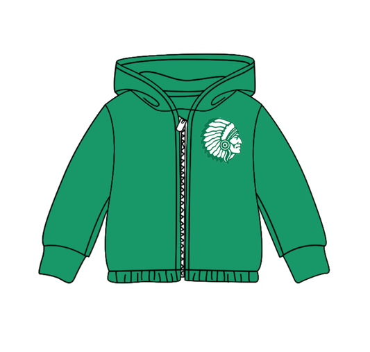 Custom moq 5 mix size milk silk baby girls clothes team green hooded long sleeve top-25.8.2