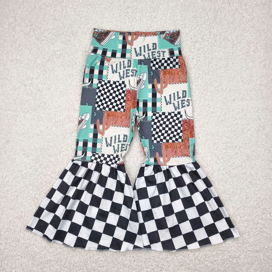 RTS NO MOQ Sibling Baby girls clothes Summer long pants