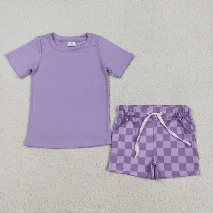 RTS NO MOQ baby girls Clothes short sleeve shorts Sets