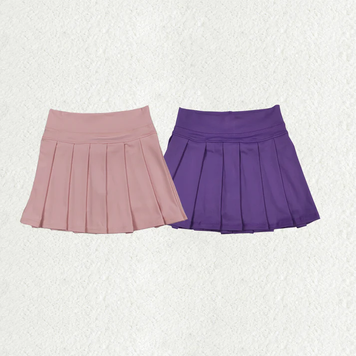 RTS Sibling baby girls clothes yoga solid color summer shorts skirts