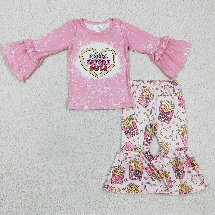 RTS NO MOQ Summer Baby Girls clothes long sleeve pants sets and dress
