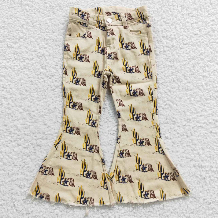 RTS NO MOQ Sibling Baby Girls Clothes Jeans: Flared & Ripped