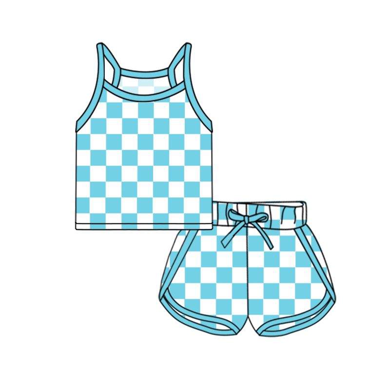 Custom moq 5 eta 5-6weeks Blue purple yellow plaid suit