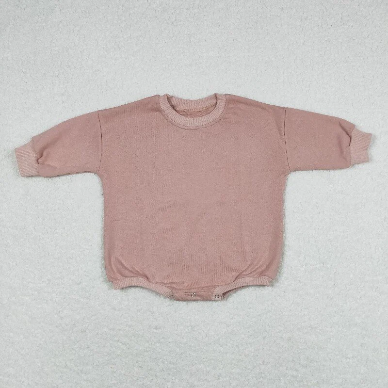RTS NO MOQ Sibling baby girl boys clothes Fleece-lined long-sleeved bodysuits