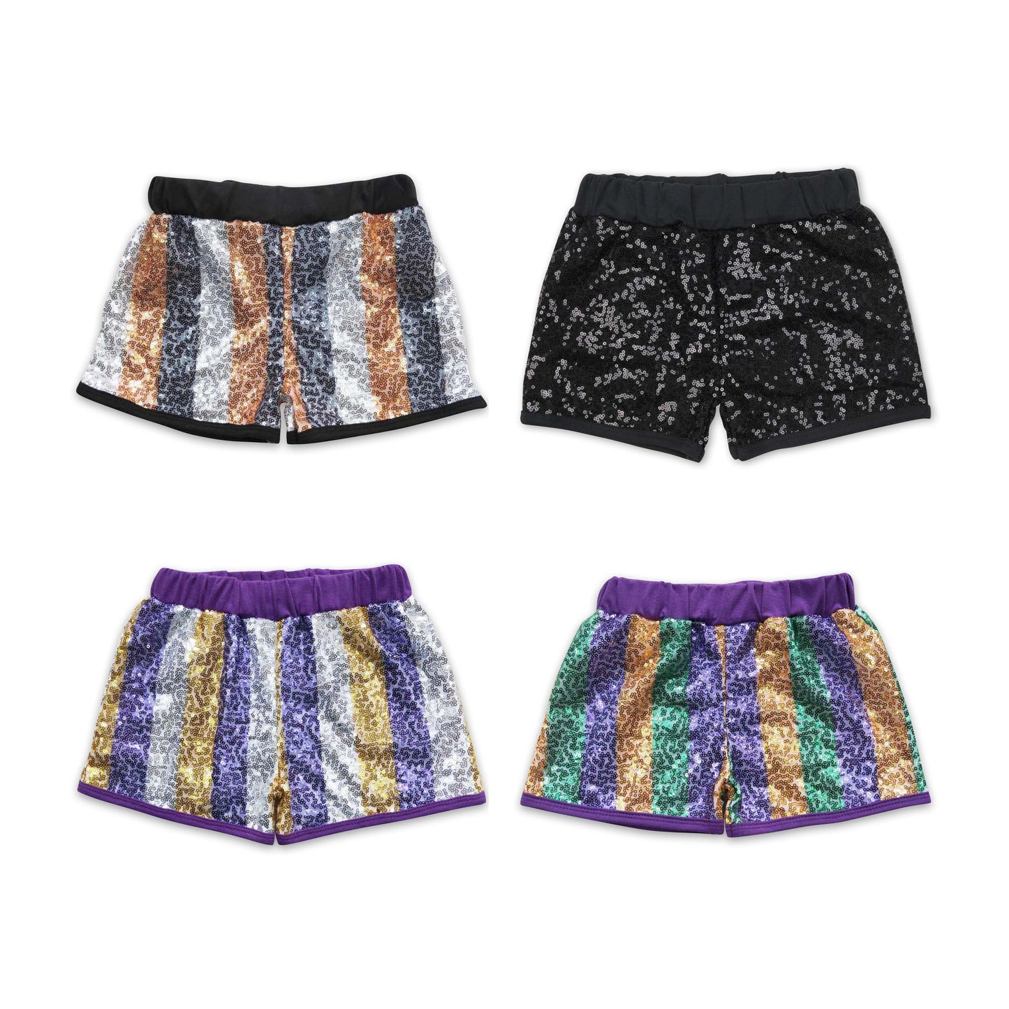 RTS NO MOQ SS0121 SS0115 SS0116 SS0117 Sequin Stripe Shorts