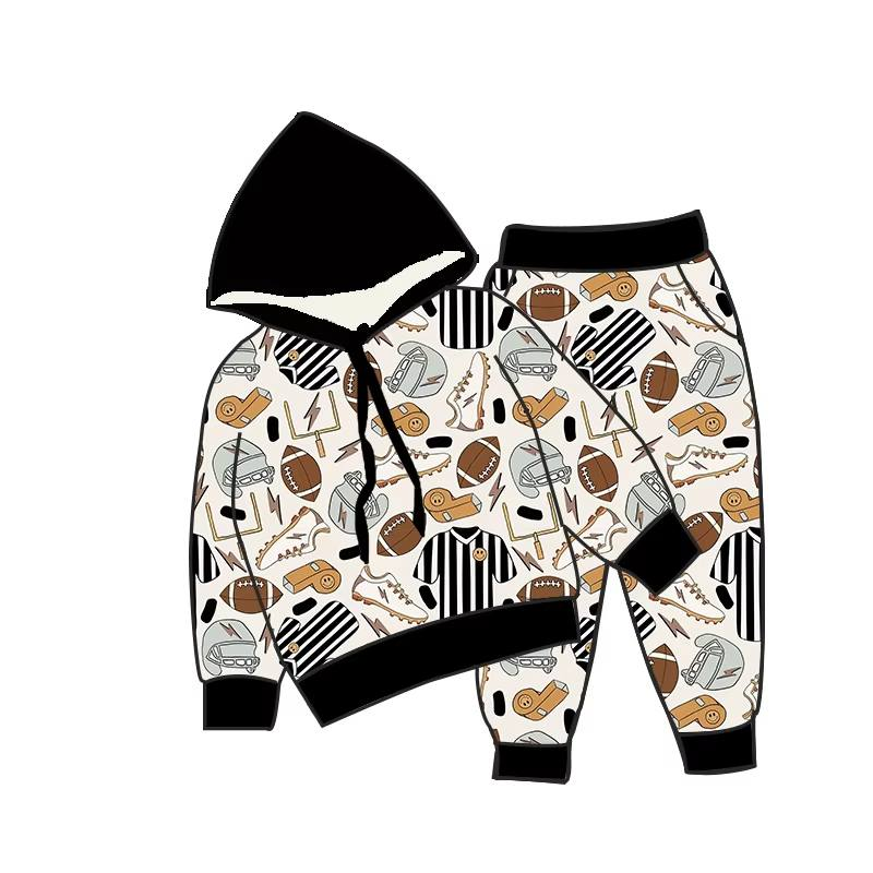 Custom moq 5 each style eta 6-7weeks baby girl clothes hooded long sleeve pants sets 1 and sets 4-25.7.25