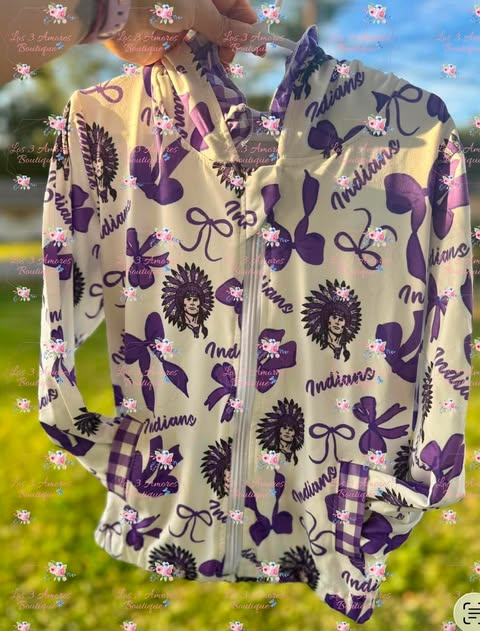 custom moq 5 mix size BAMA0102 Baby Girls Bow Print Long Sleeve Full Zip Hoodie Casual Jacket Outwear