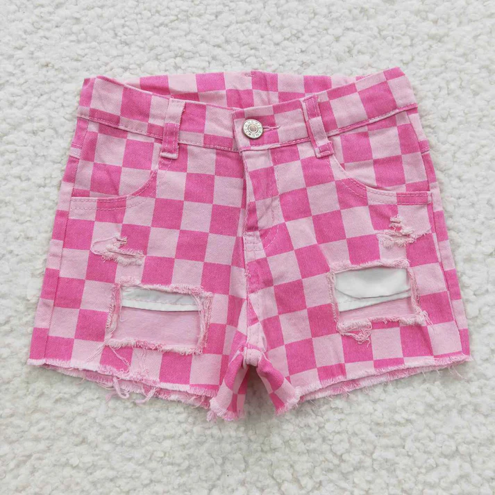RTS NO MOQ Sibling baby girl boys clothes summer jeans shorts