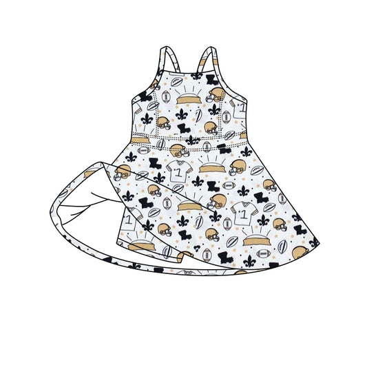 Custom moq 5 mix size milk silk summer teams baby girls clothes team sleeveless skirts sets and dress and top-25.7.12