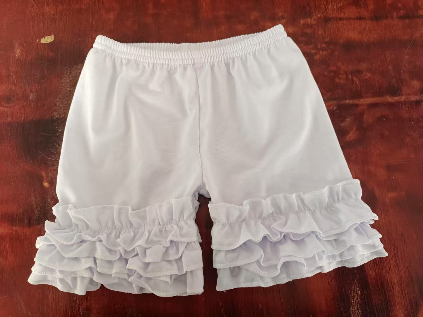 Custom moq 3 eta 6-7weeks baby girls clothes lace white Summer Shorts