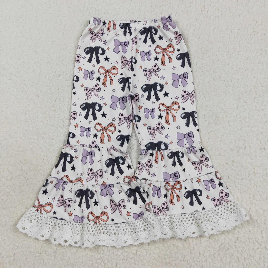 RTS NO MOQ Sibling Baby girls clothes Summer floral long pants
