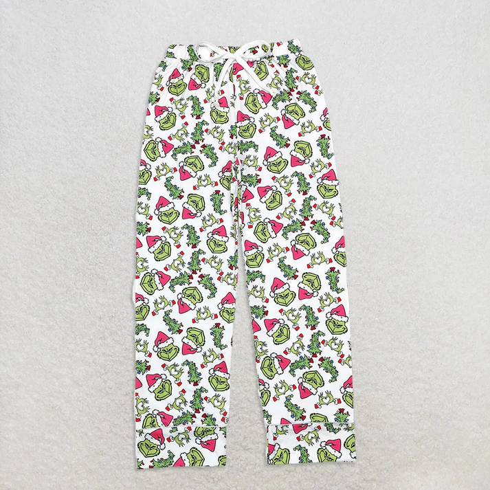 RTS NO MOQ Sibling adult clothes Christmas cartoon adult long pants