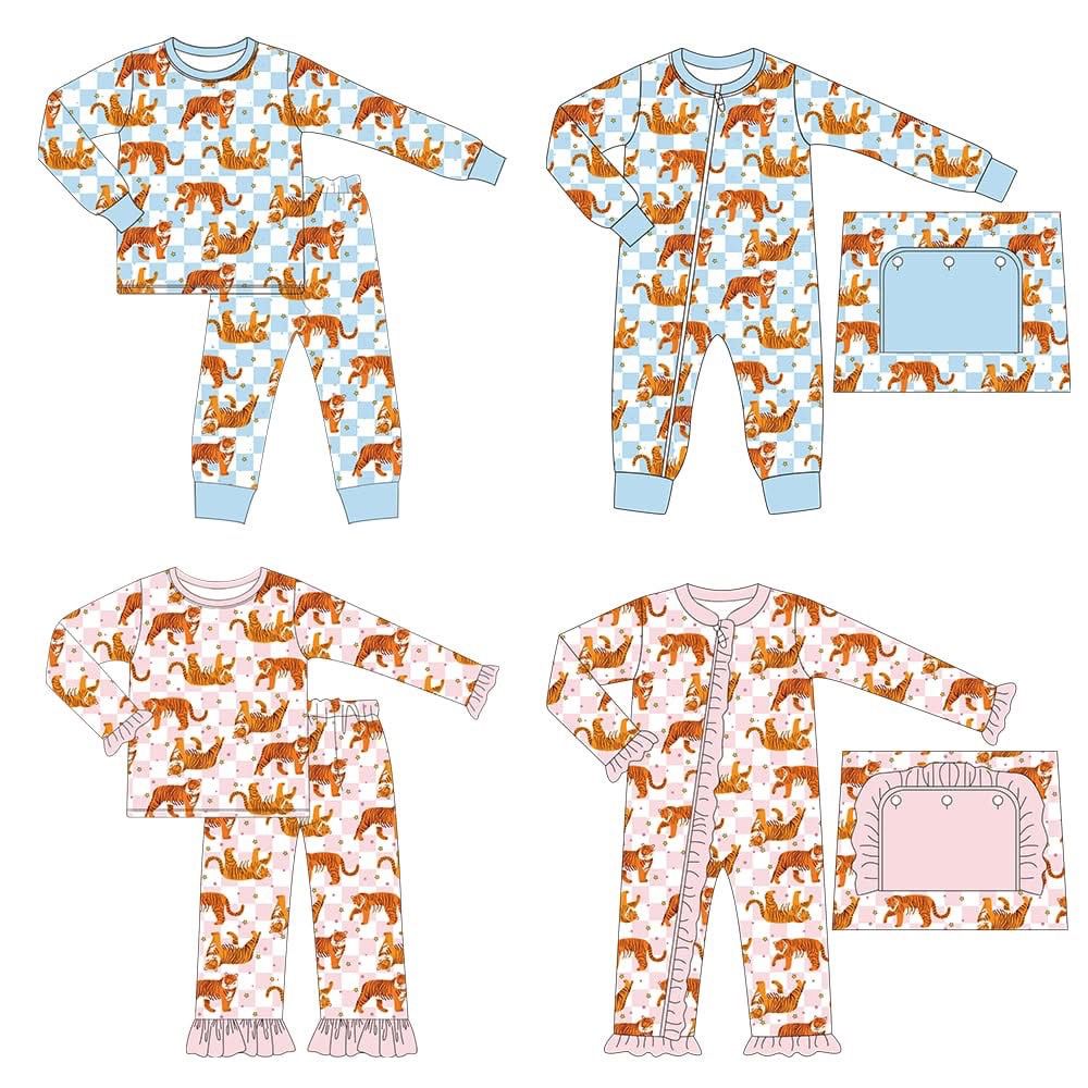 Custom moq 5 each style eta 6-7weeks baby girl clothes animal long sleeve pants set 2 and rompers 2-25.8.14
