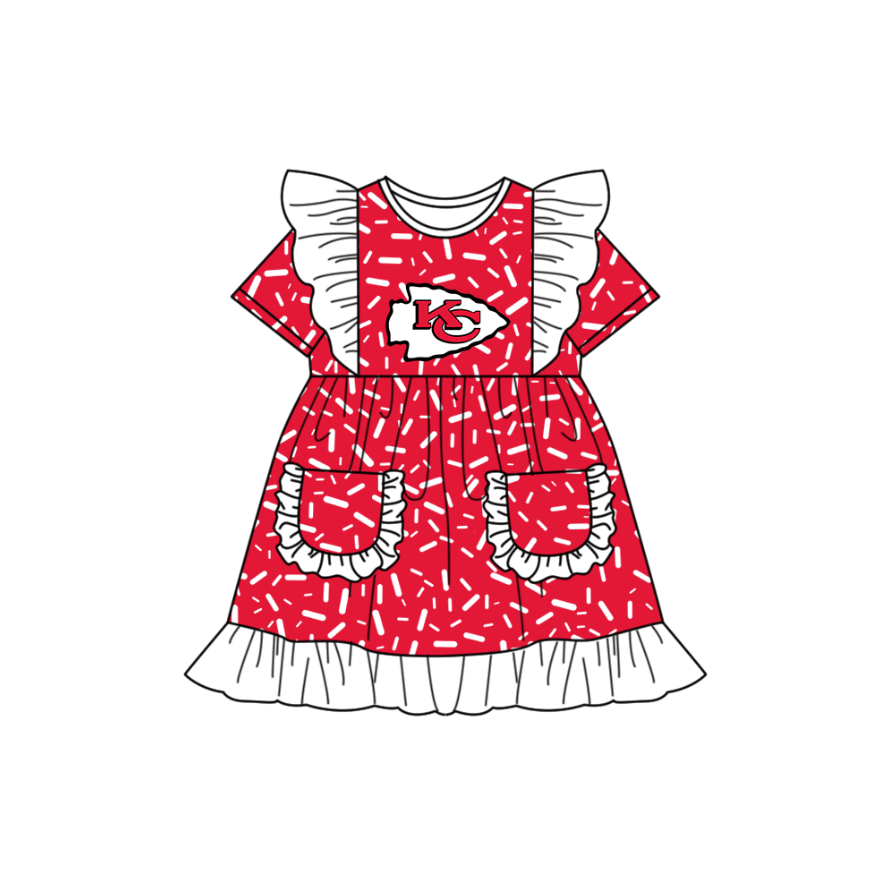 Custom moq 5 mix size milk silk summer teams baby girl clothes red short sleeve dress and rompers series