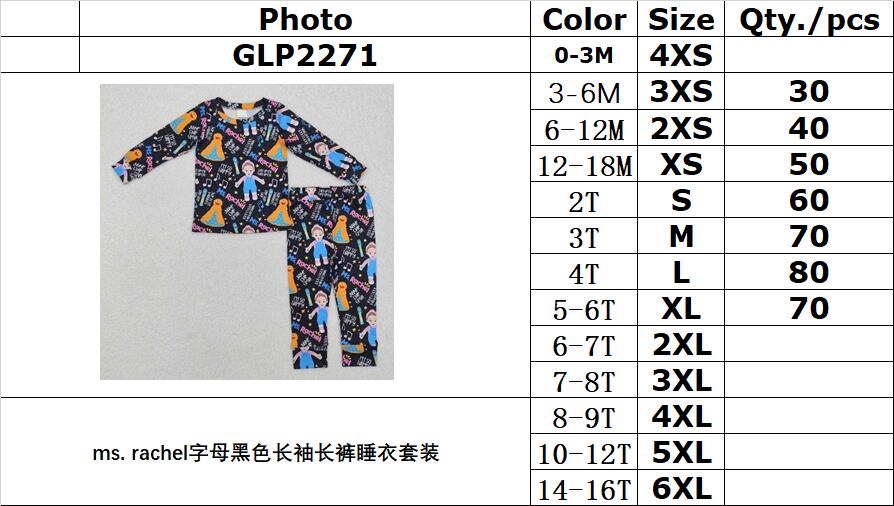 Cute Clothes  GLP2271  black long-sleeved trousers pajama set