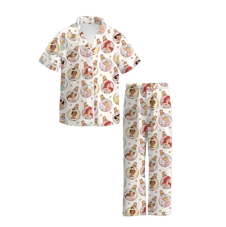 Custom moq 3 eta 7/8week moq 5 eta /4/5week baby girl clothes Christmas short Sleeve pants sets