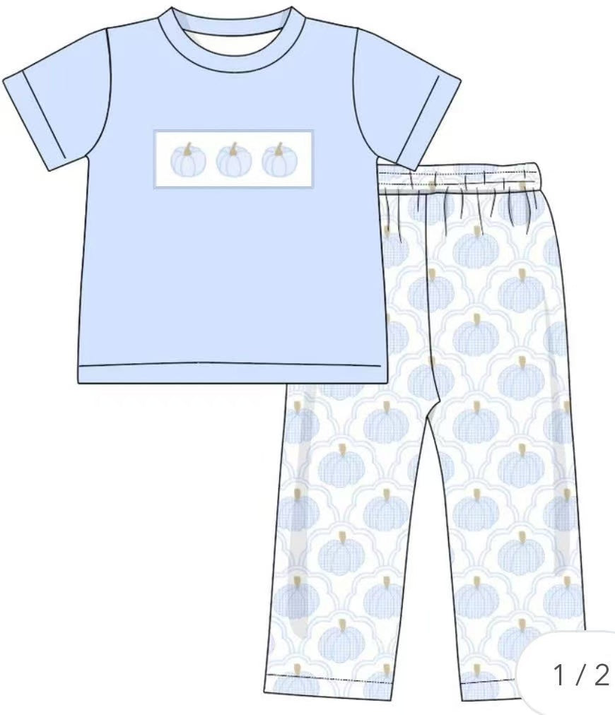 Custom moq 5 each style eta 6-7weeks baby girl clothes pumpkin short sleeve pants set 2 and brief set and rompers-25.8.9