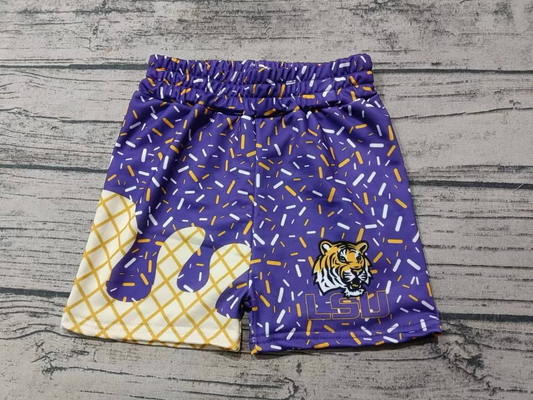 Custom moq 5 each style eta 6-7weeks baby girl clothes team drip shorts Ice cream summer shorts