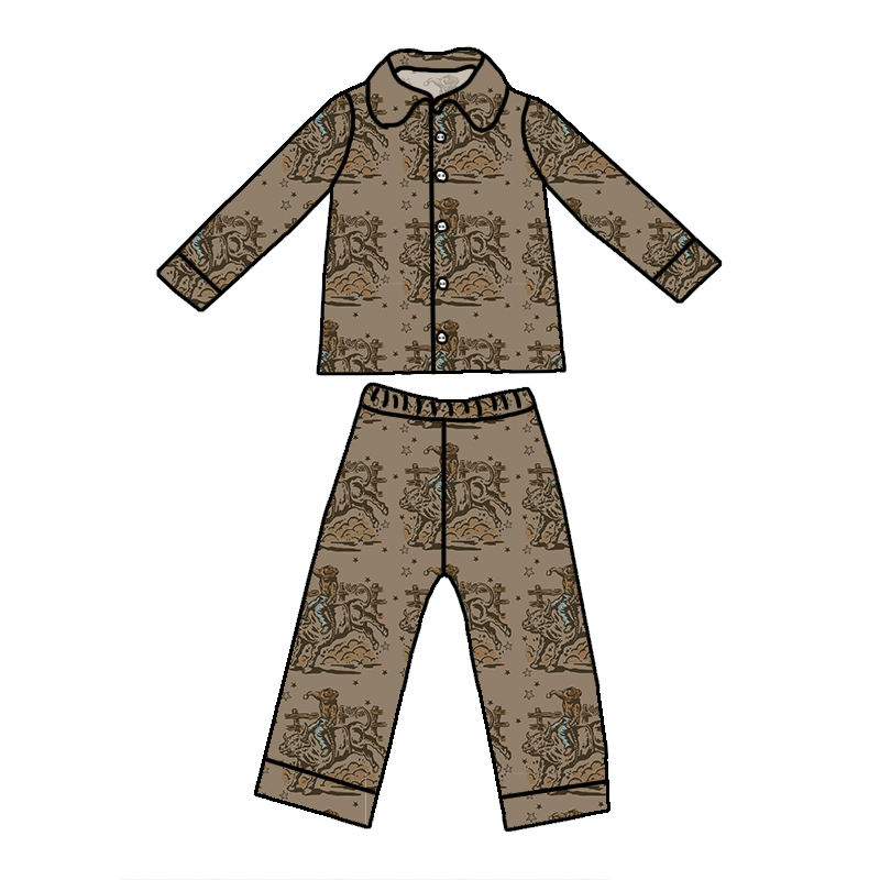 Custom moq 5 mix size milk silk summer baby boy clothes long sleeve pants sets-25.8.15