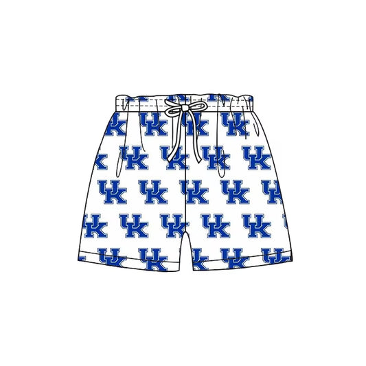 custom moq 3 toddler boys clothes team UK blue summer shorts