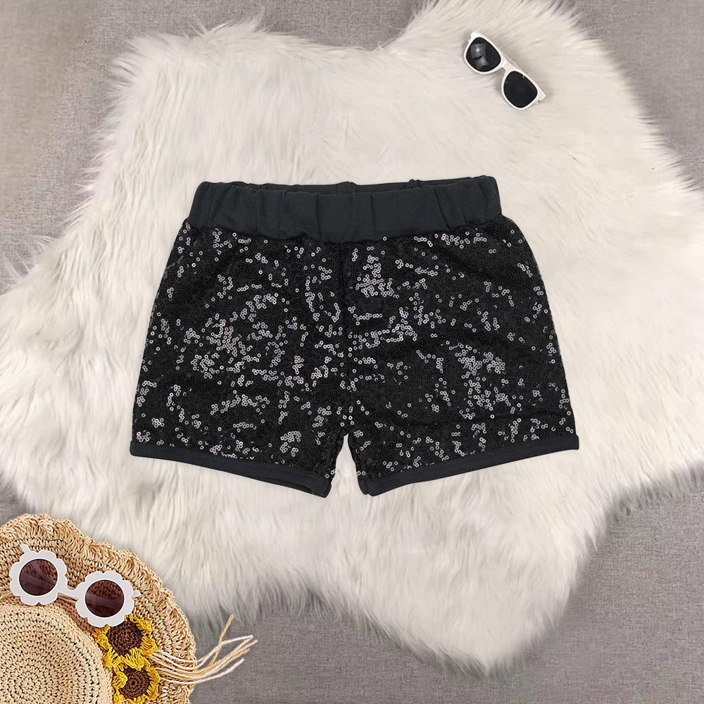 RTS NO MOQ Sbaby girls clothes summer Sequin Stripe Shorts