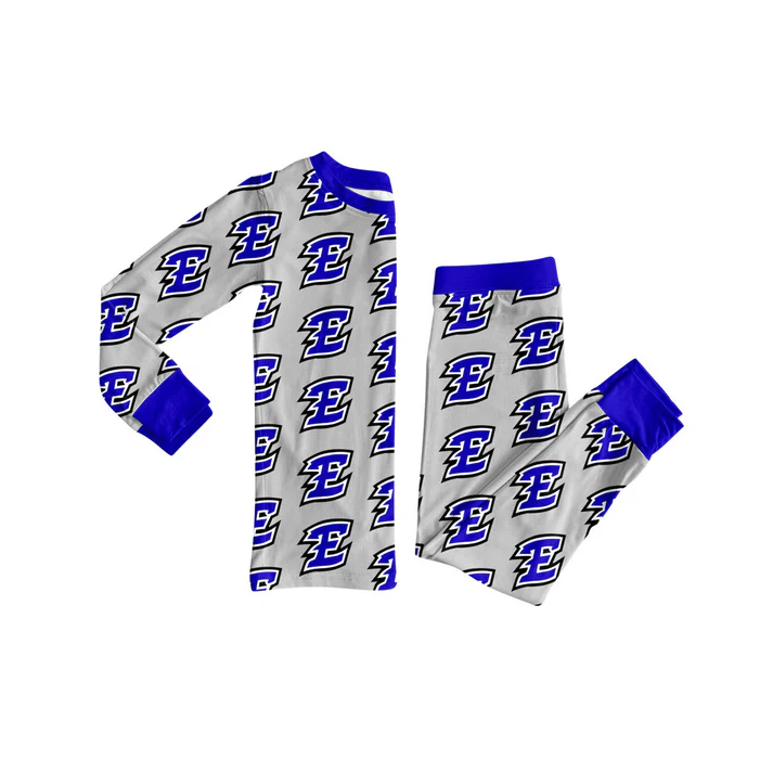 Custom moq 5 mix size milk silk eta 6-8weeks summer team baby boy clothes team blue long sleeve pants sets and romper-25.7.23