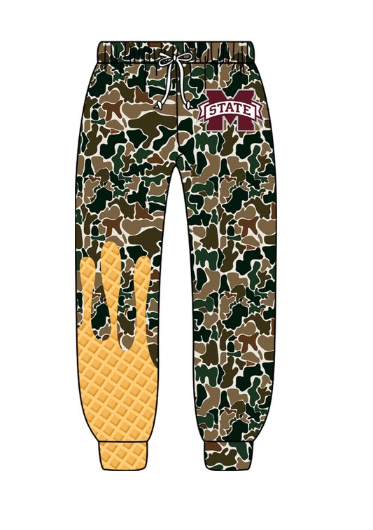 Custom moq 5 mix size milk silk summer teams baby boy clothes camouflage long pant-25.8.25