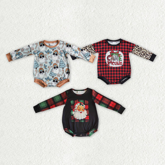 RTS NO MOQ LR0214 LR0179 LR0177 Sunglasses Santa Claus-Christmas Tree Long Sleeve Short Bodysuit