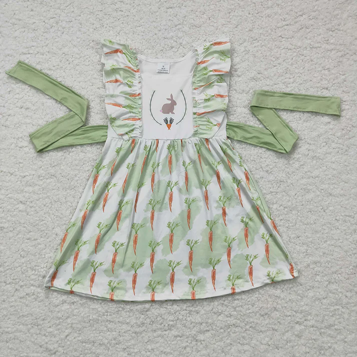 RTS no moq baby girls Easter Short Sleeve Shorts sets dress romper