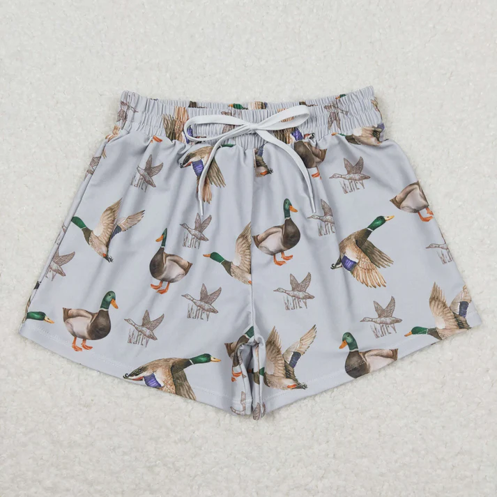 RTS NO MOQ baby boy clothes duck summer swim trunks