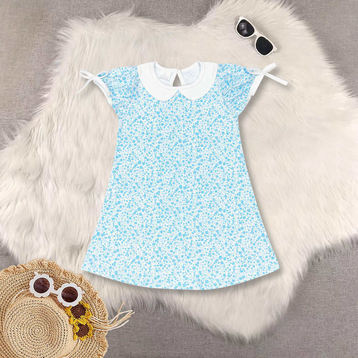 RTS baby girls clothes short Sleeve dress