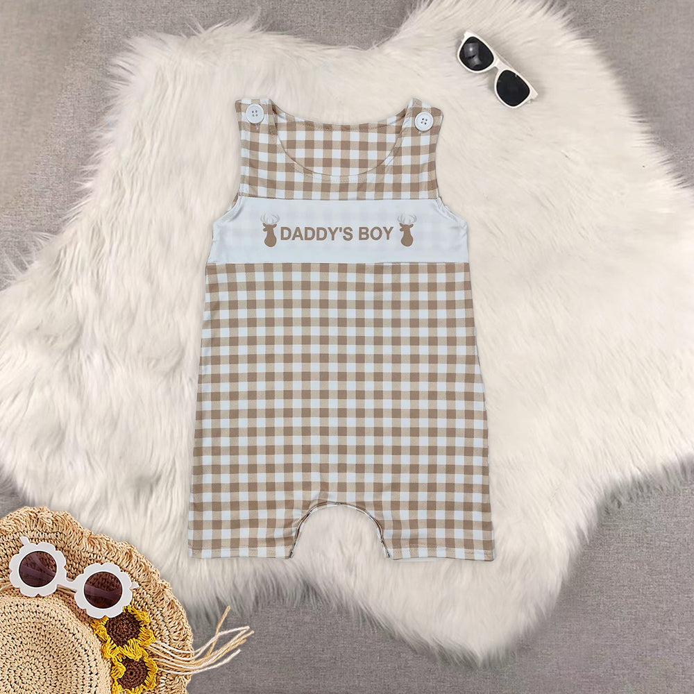 RTS Boys and girls daddy Short Sleeve Shorts sets dress romper