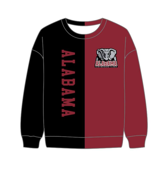 Custom moq 8 mix size milk silk summer team baby boys clothes black and brick red long sleeve top-25.9.22