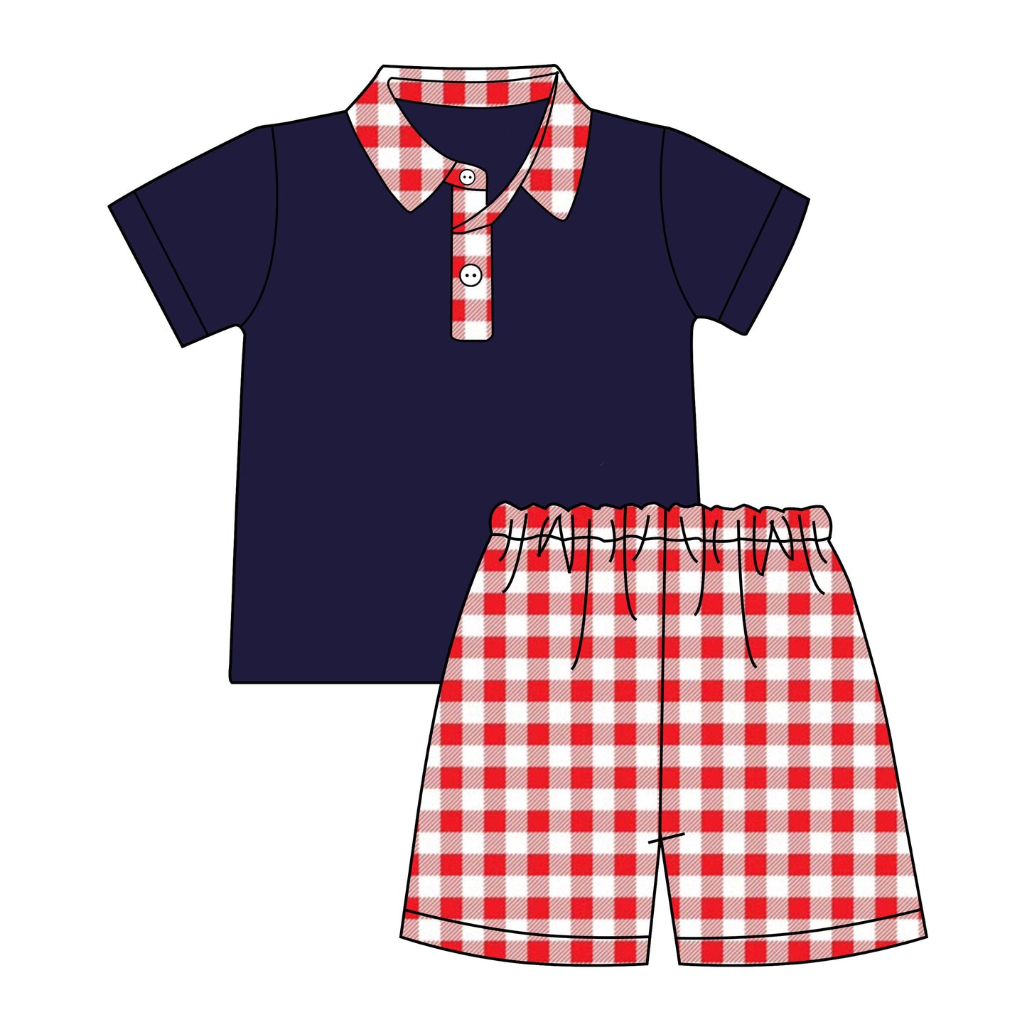 Custom moq 5 each style eta 6-7weeks baby boy clothes short sleeve shorts sets 2 -25.8.29