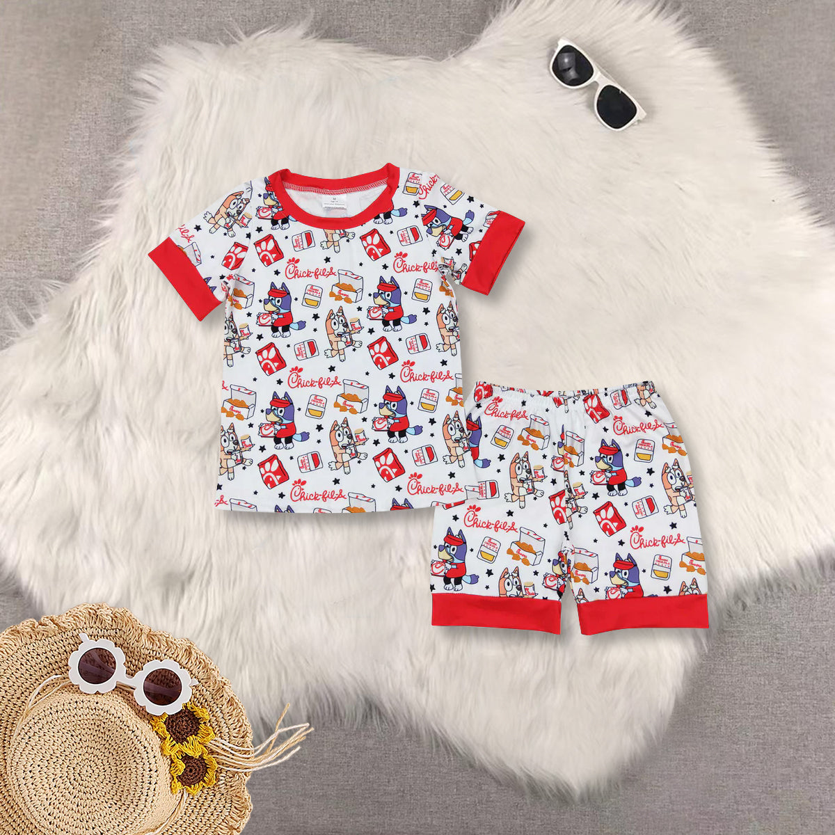 RTS no moq baby Boys clothes summer Short Sleeve Shorts sets