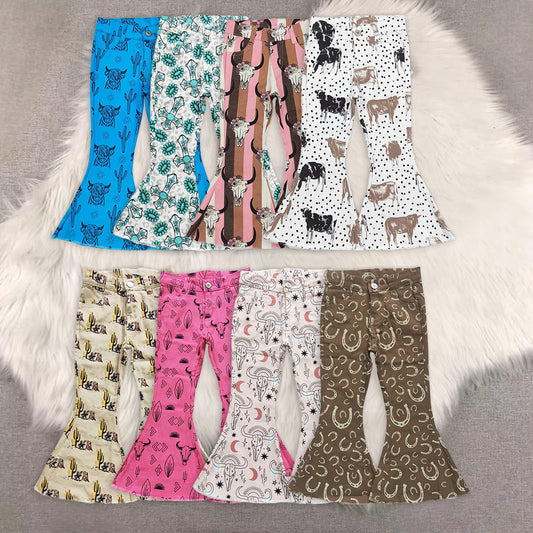 RTS NO MOQ Baby Girls Clothes Jeans: Flared & Ripped