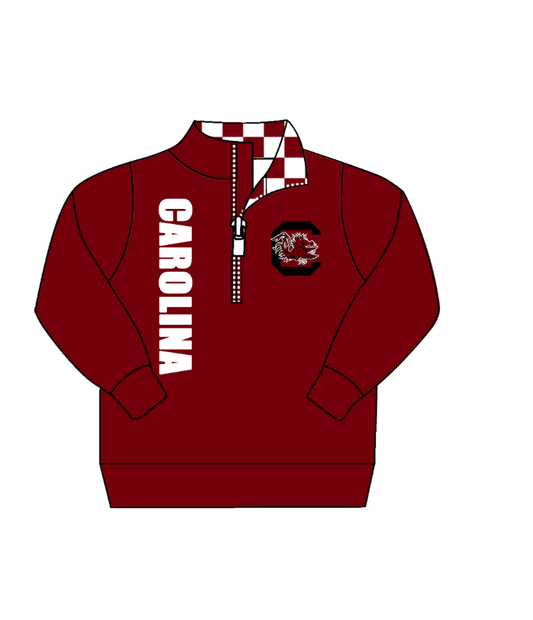 Custom moq 5 mix size milk silk summer teams baby boy clothes dark red long sleeve top-25.9.10