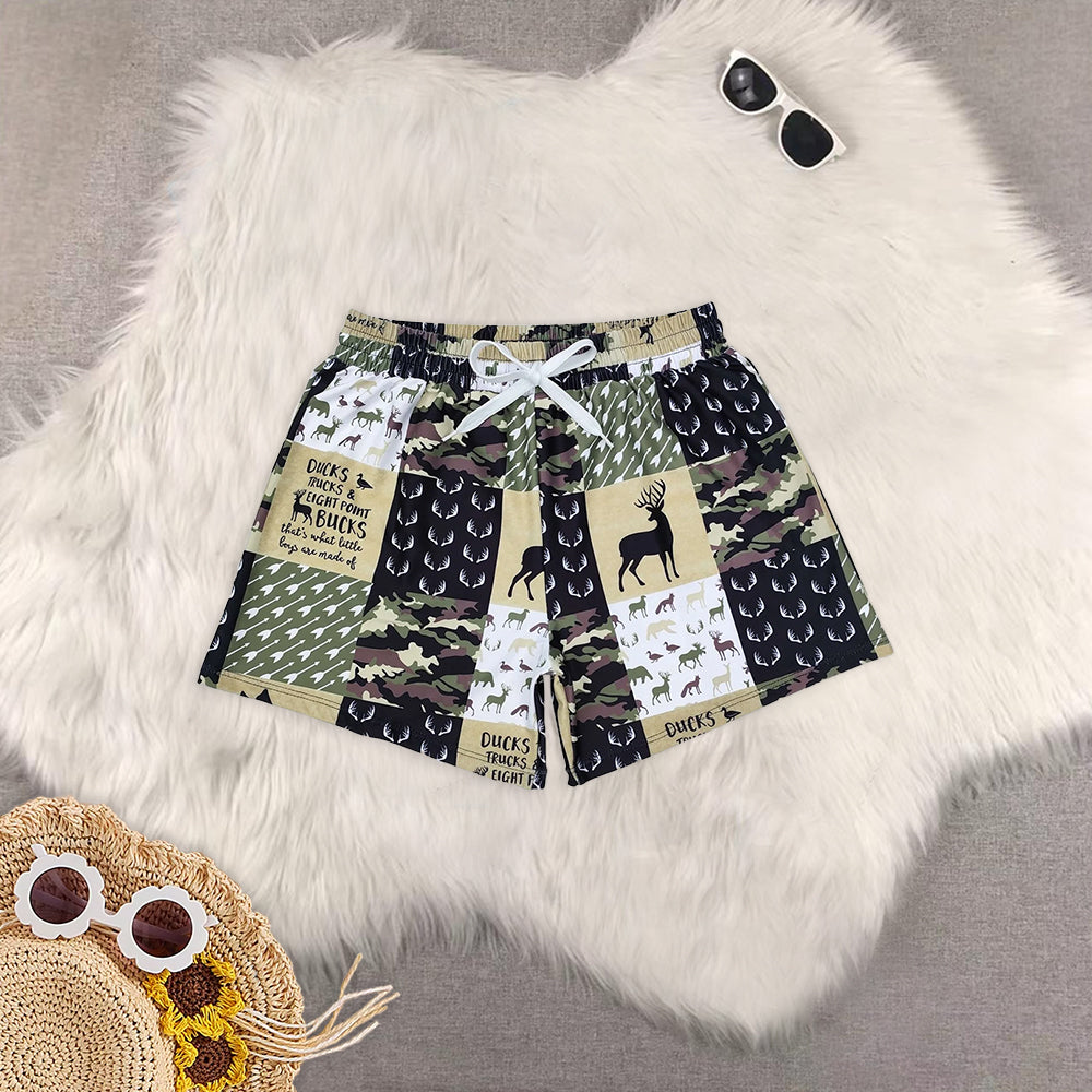 RTS NO MOQ baby boy clothes camouflage summer swim trunks