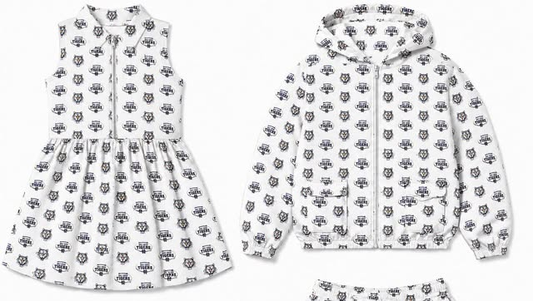 custom moq 5 mix size AITOLY0102 Baby Kids Team Print Sleeveless Zip Yoga Dress And Hooded Zip Up Jacket Fall Casual Kids Outfit