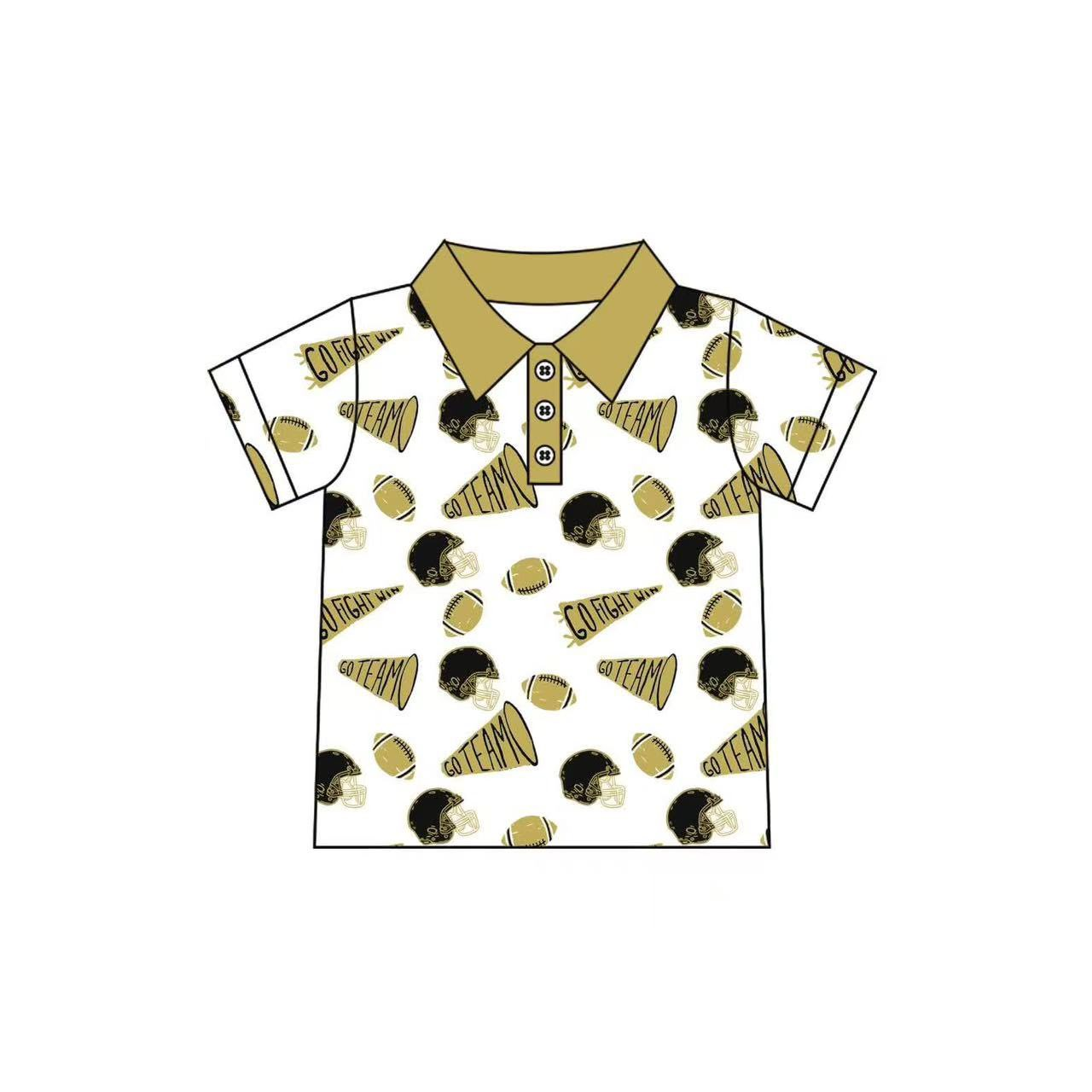 Custom moq 5 each style eta 6-7weeks baby girl clothes team khaki short sleeve top-25.8.4