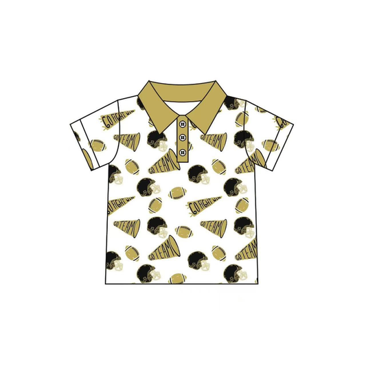 Custom moq 5 each style eta 6-7weeks baby girl clothes team khaki short sleeve top-25.8.4