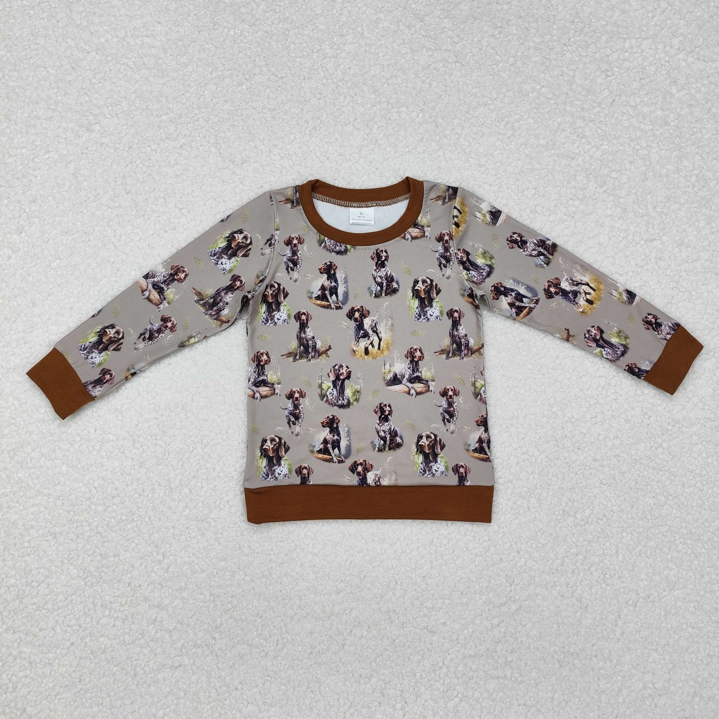 RTS NO MOQ ETA 5/7days Arrived BT1059 Dalmatian grey-green long-sleeved top