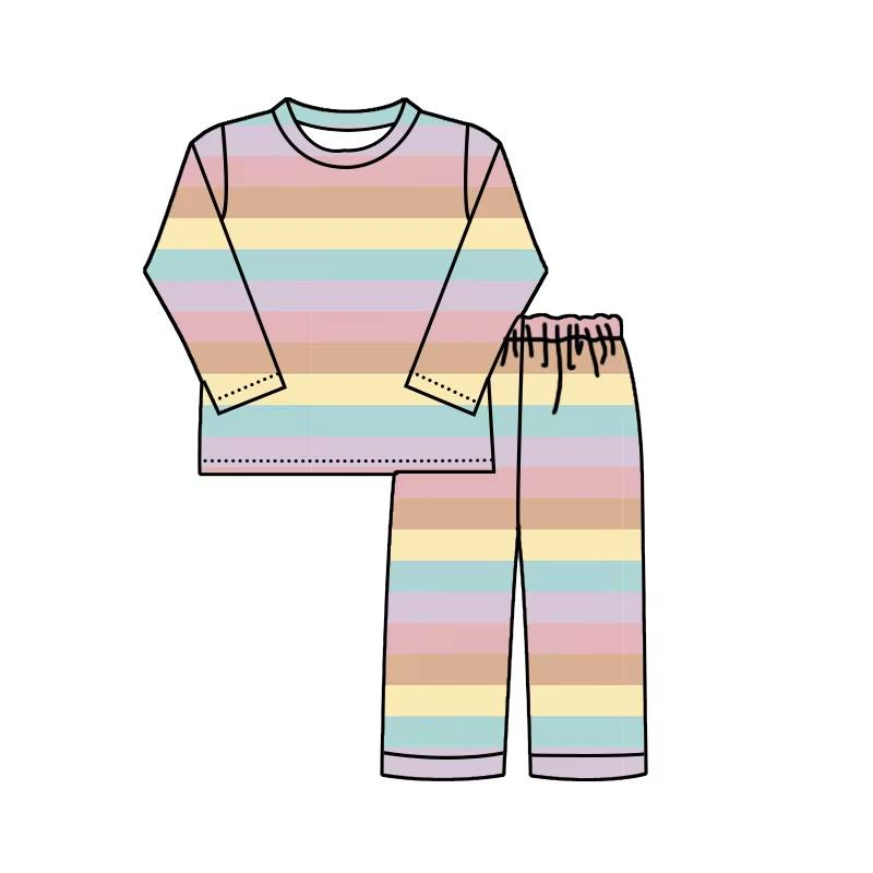 Custom moq 5 each style eta 6-7weeks baby girl clothes long sleeve pants sets -25.8.1