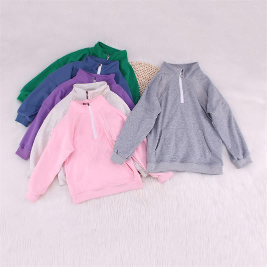 Custom moq 5 each style eta 6-8weeks baby boy clothes zipper long sleeve top 6-25.9.16