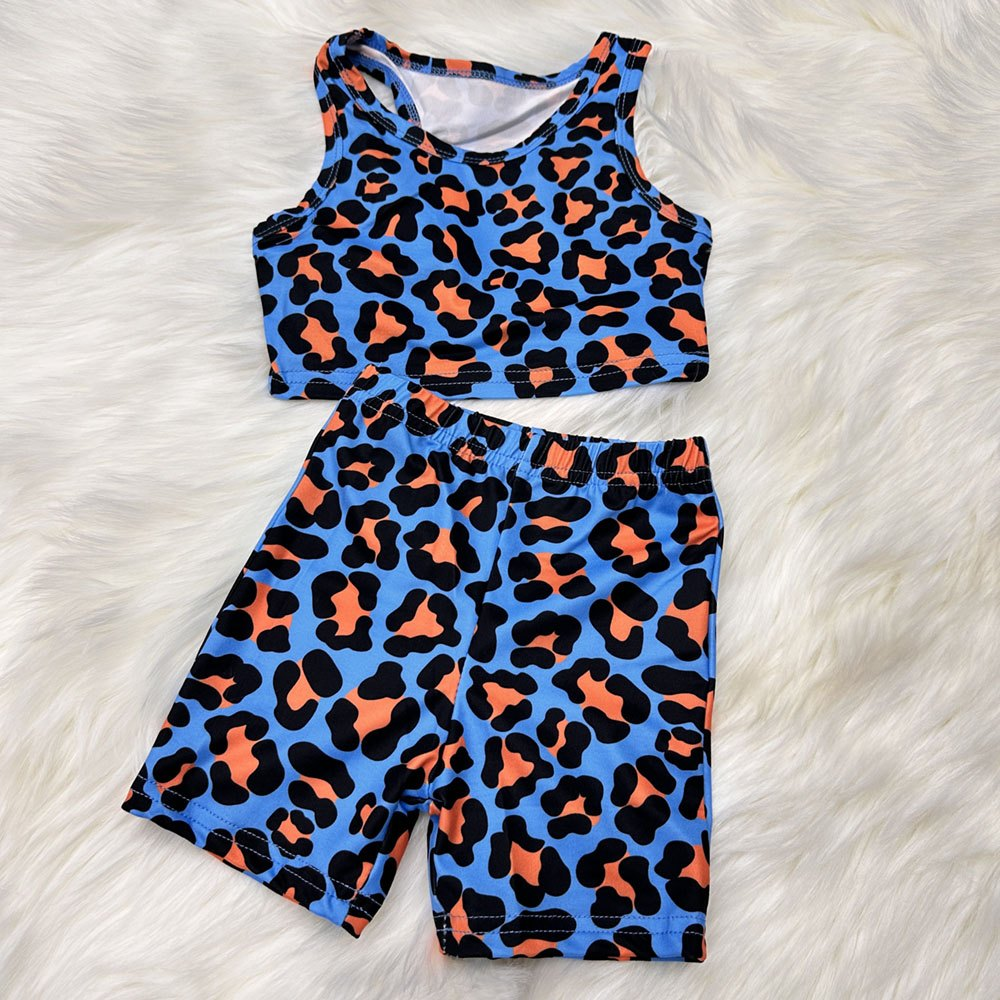 RTS NO MOQ Baby Girl Sleeveless shorts sets