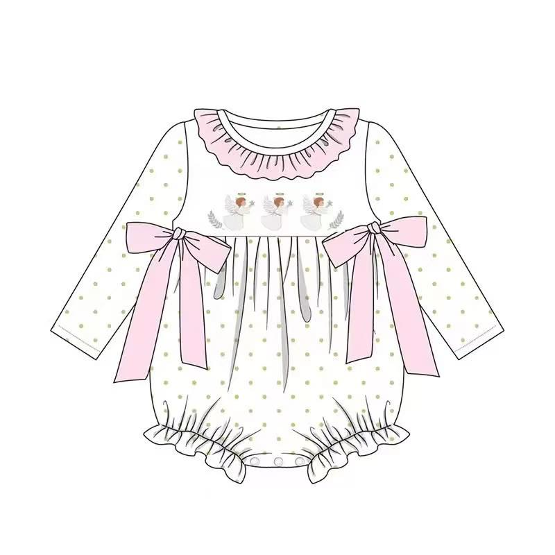 Custom moq 5 each style eta 6-7weeks baby girl clothes long sleeve rompers-25.7.29