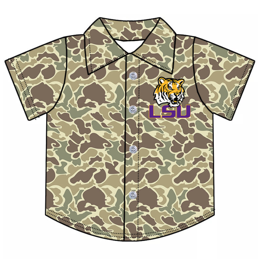Custom moq 5 mix size milk silk summer teams baby boy clothes team camouflage button short sleeve top-25.9.4