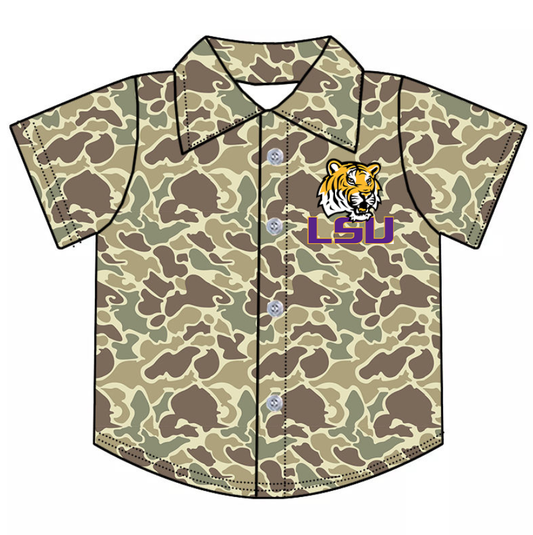 Custom moq 5 mix size milk silk summer teams baby boy clothes team camouflage button short sleeve top-25.9.4