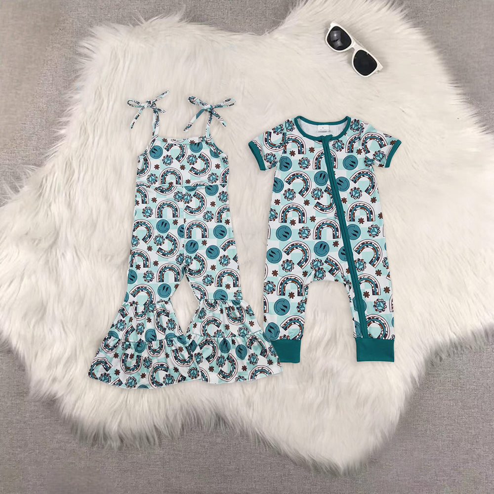 RTS NO MOQ baby boy and girls suspender jumpsuit and romper